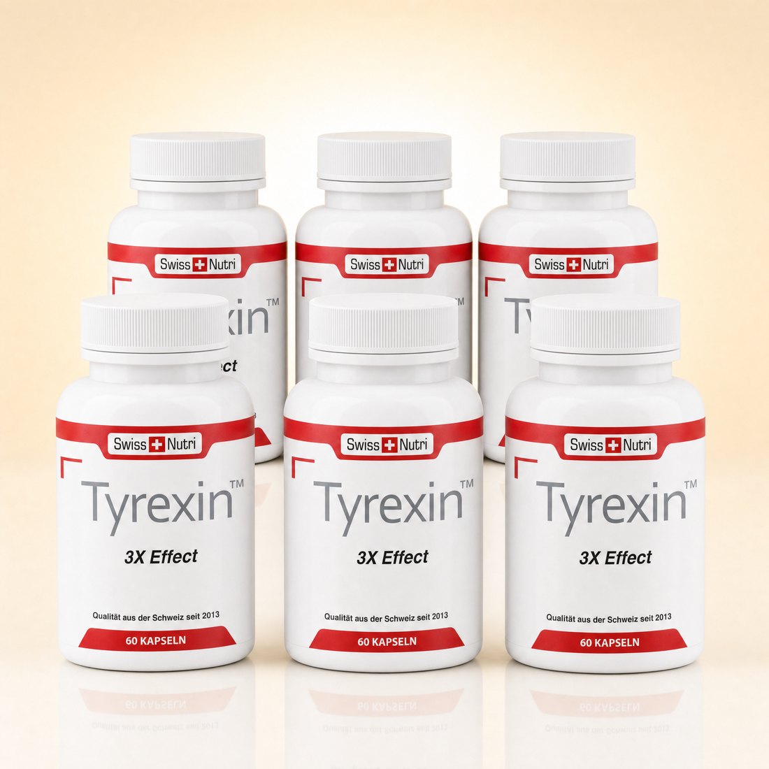 Tyrexin® Packungen, vollständig in Milligramm deklariert